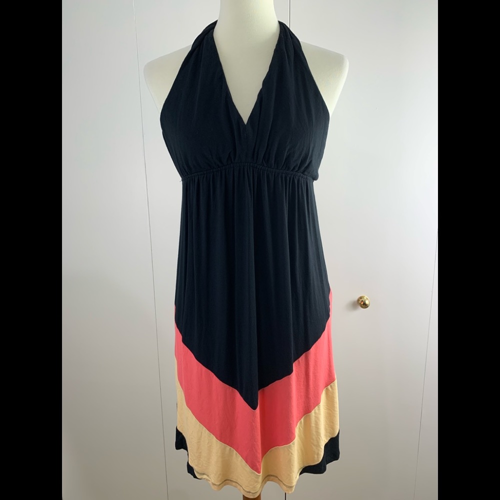 VFish sundress M black Orange yellow Racerback